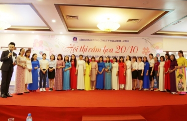 Viglacera Trade Union: Flower arrangement competition to celebrate the Vietnamese Women's Day